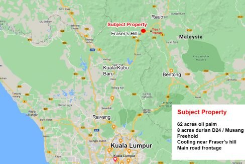 Bukit Fraser's 70 acres
