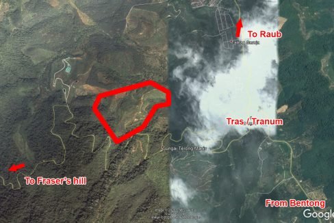 Bukit Fraser's 70 acres google image