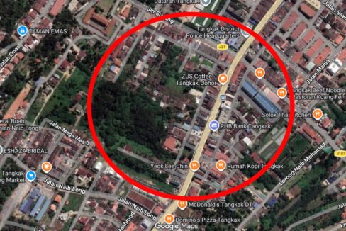 Location of Tangkak 1.5 acres