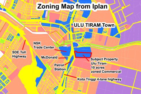 Zoning of Ulu Tiram 10 acres