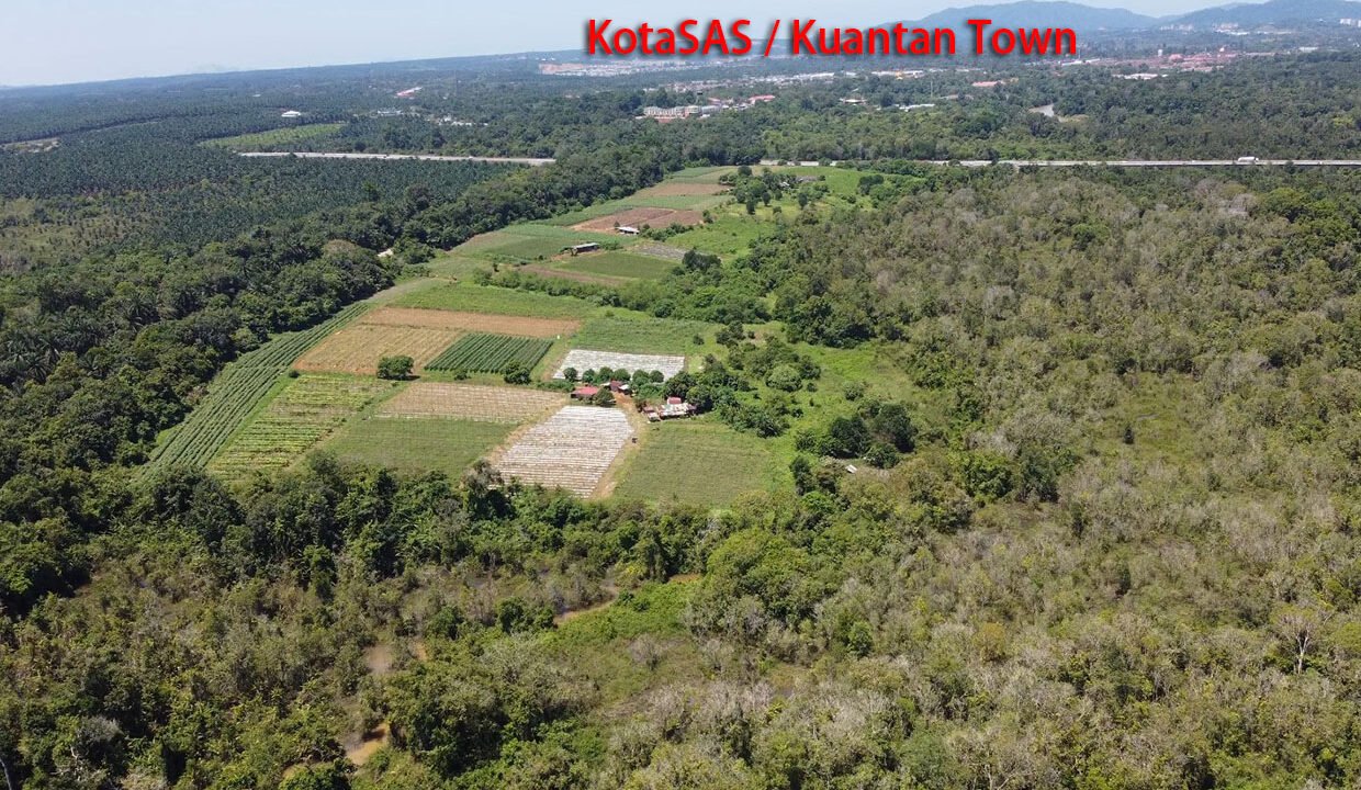 View from Plot B towards Lot A Aerial enhanced