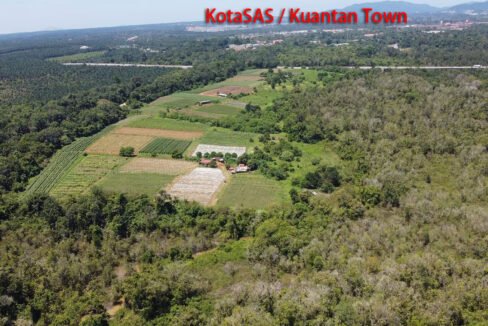 View from Plot B towards Lot A Aerial enhanced